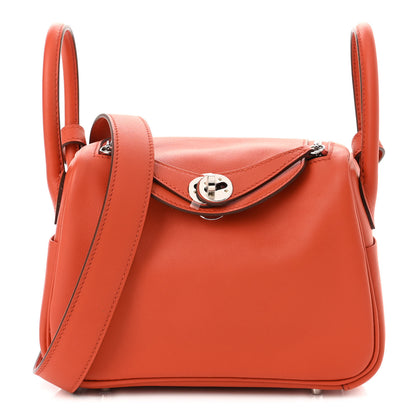 Hermes Swift Verso Mini Lindy 20 Terre Battue Capucine 1 of 10