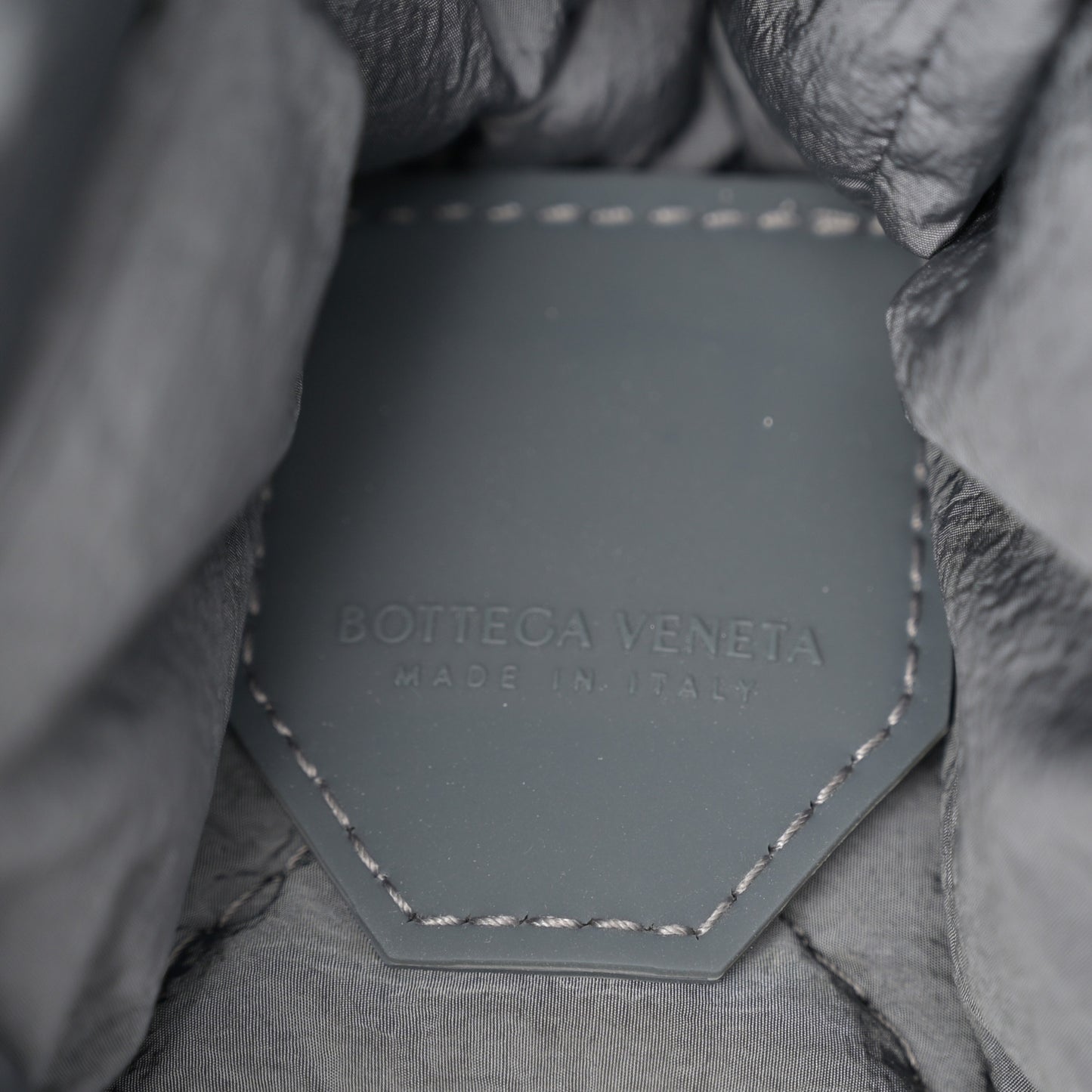 Nylon Intrecciato Padded Tech Cassette Bag Thunder