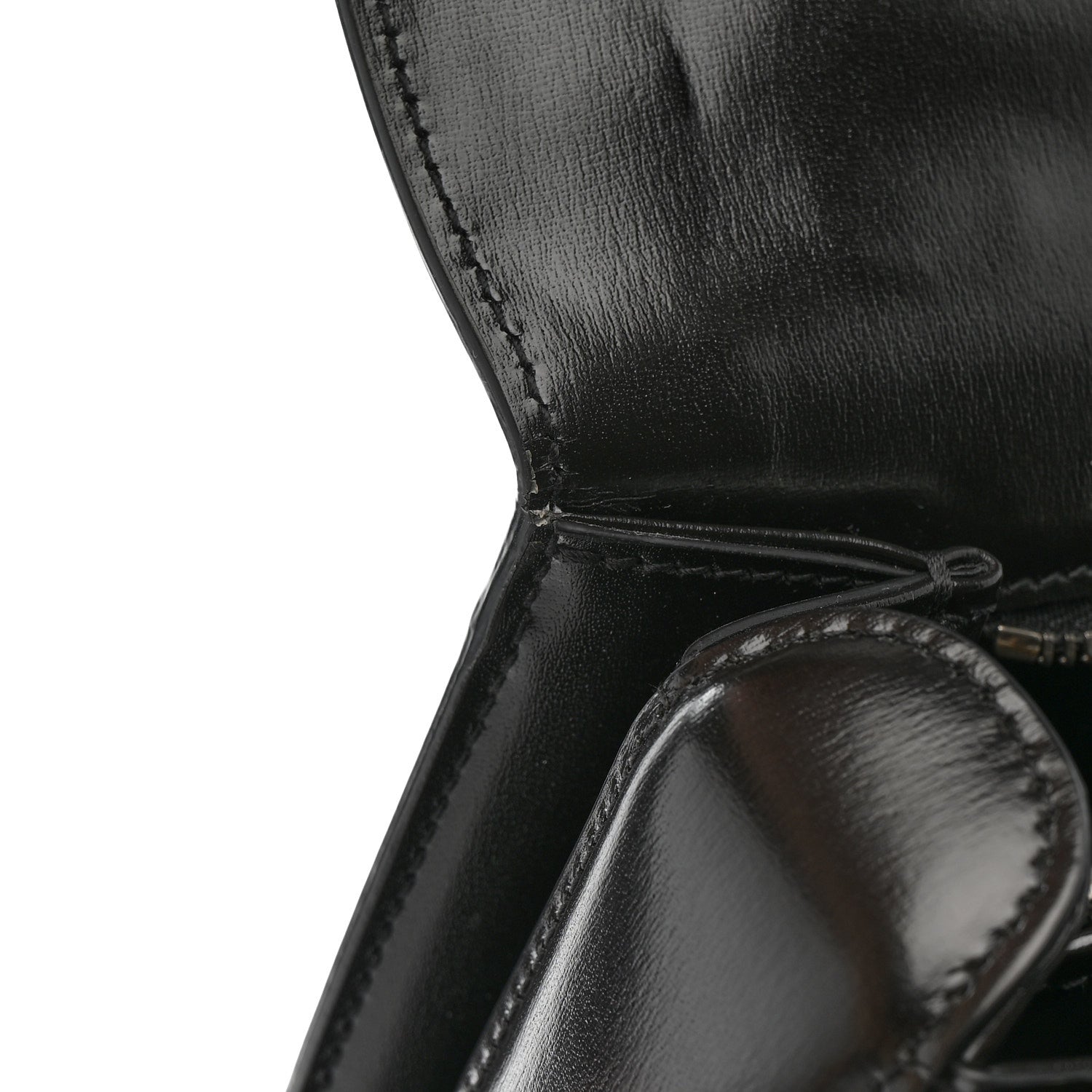 Gucci Boarded Dyana Lux Calfskin Web Monochrome Medium Bamboo 1947 Top Handle Bag Black 13 of 19
