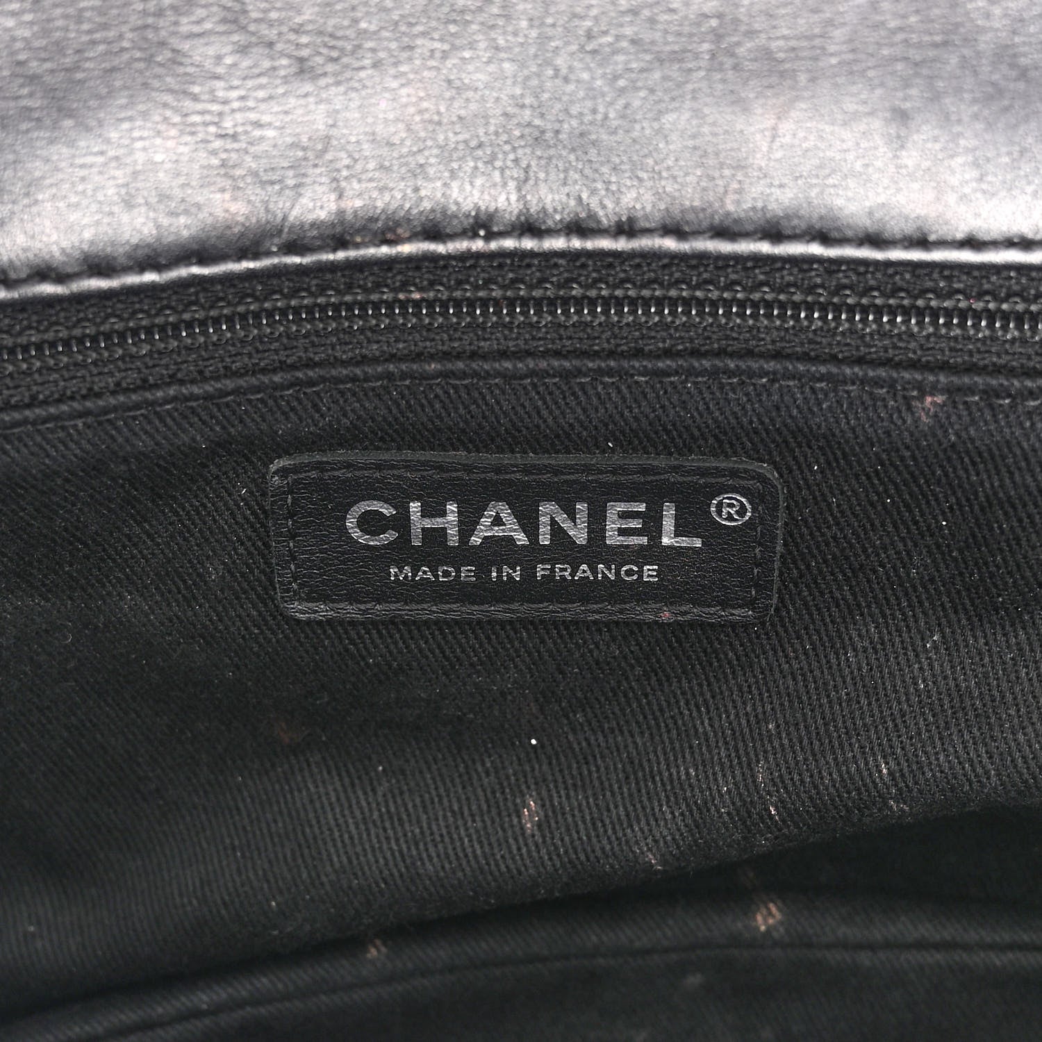 Chanel Calfskin Quilted Double Stitch Hamptons Clutch with Chain Black 6 of 10