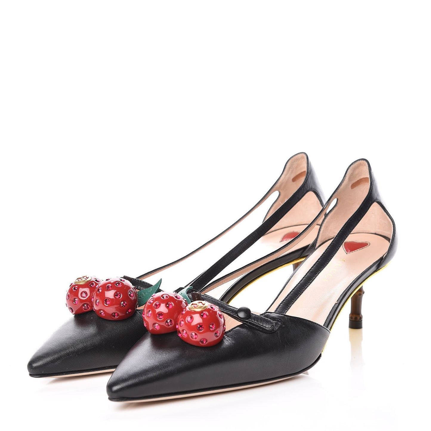 Nappa Unia Cherry Pumps 40 Black