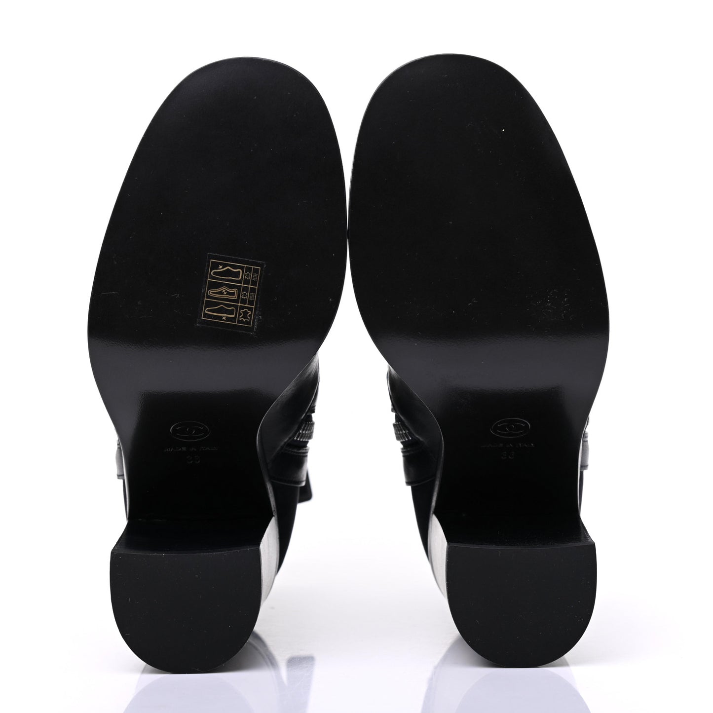 Calfskin Patent Cap Toe Short Ankle Boots 36 Navy Black
