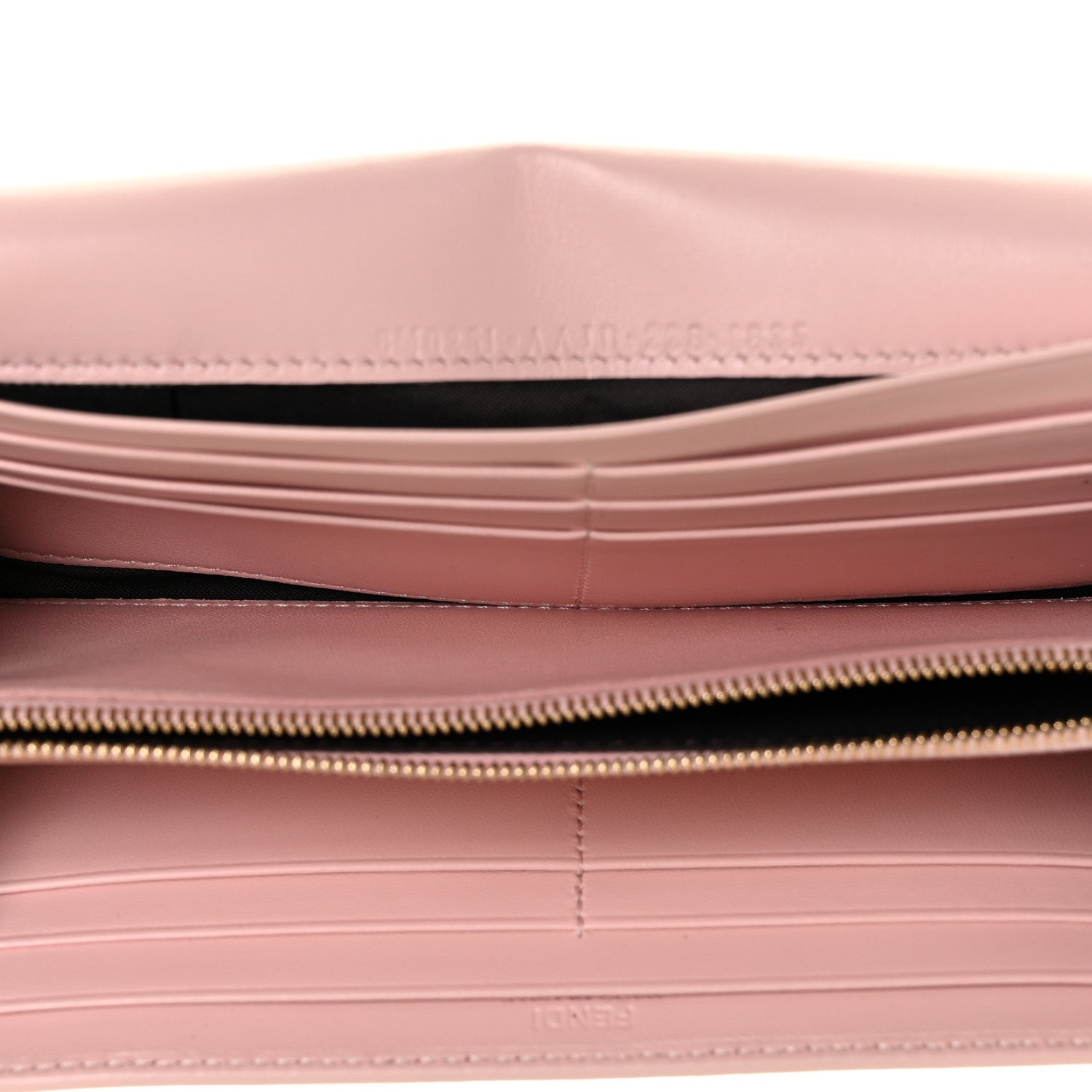 Fendi Nappa Matisse FF Embossed Continental Wallet Rosa Confetto 5 of 9