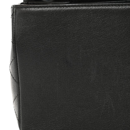 Chanel Sheepskin Quilted Vintage Mademoiselle Flap Black 11 of 13