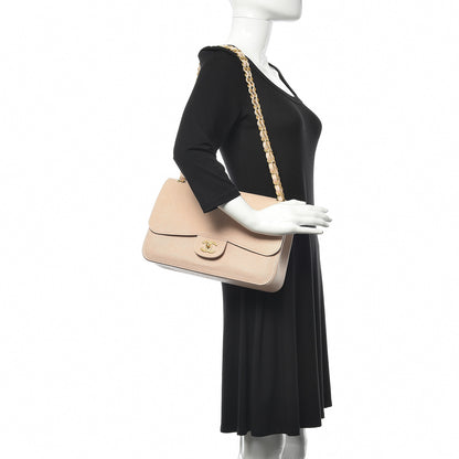 Chanel Grained Calfskin Jumbo Classic Pure Double Flap Nude 2 of 15