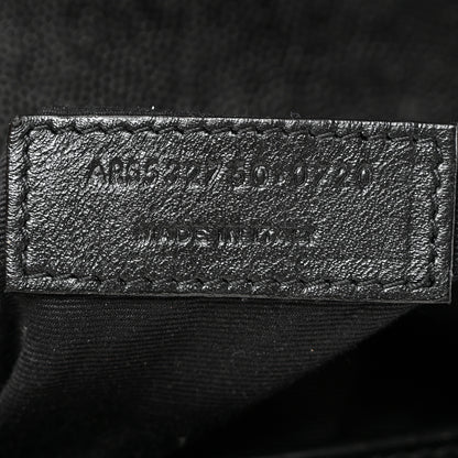 Saint Laurent Grain De Poudre Monogram Cassandra Clasp Bag Black 7 of 11