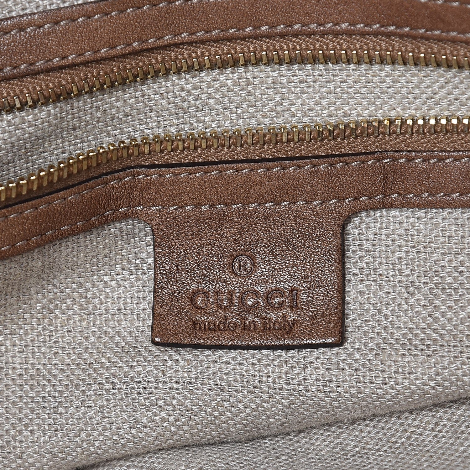 Gucci Grained Calfskin Medium Charlotte Hobo Light Brown 6 of 8