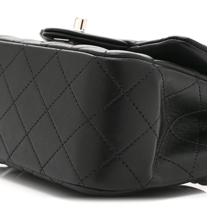 Chanel Lambskin Quilted Mini Square Flap Black 10 of 10