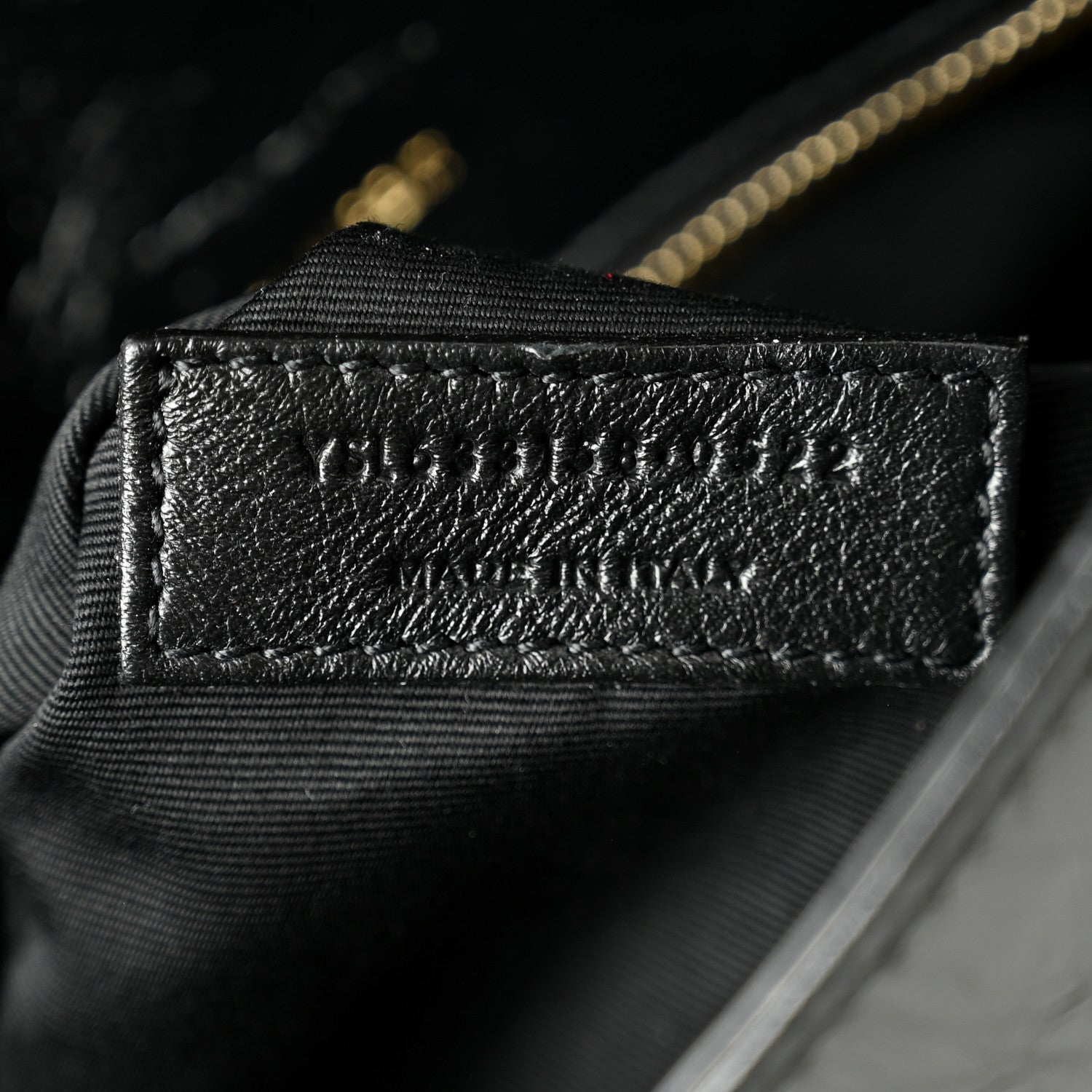 Saint Laurent Crinkled Calfskin Matelasse Monogram Medium Niki Chain Satchel Black 7 of 11