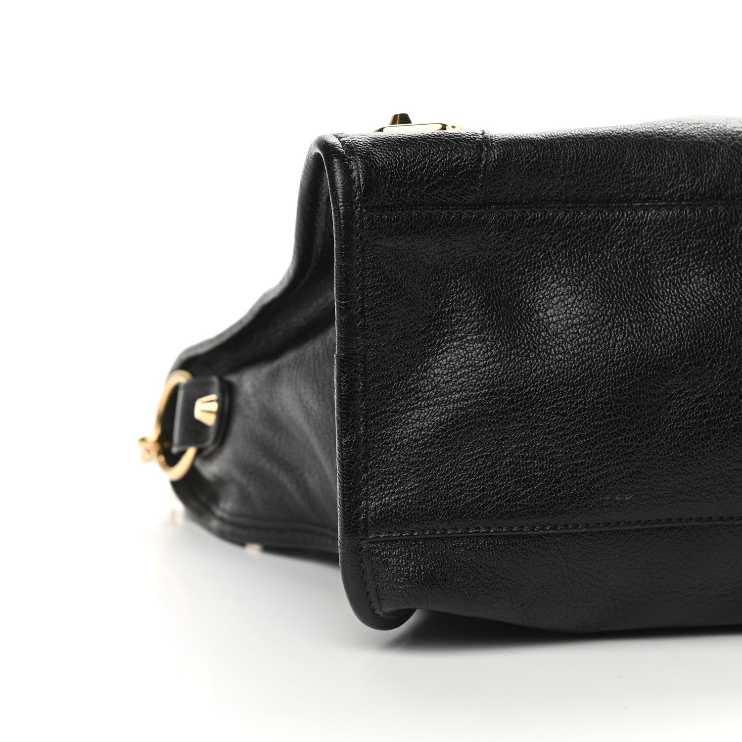 Balenciaga Chevre Gold Metallic Edge Hardware City Black 8 of 9