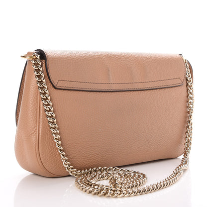 Gucci Pebbled Calfskin Medium Soho Flap Crossbody Camelia 3 of 11