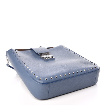 MCM Calfskin Studded Medium Kasion Park Avenue Crossbody Luft Blue 4 of 10