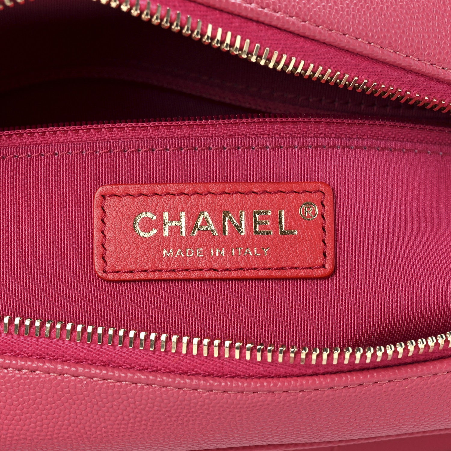 Chanel Caviar Quilted Medium In & Out Camera Case Pink 6 of 11