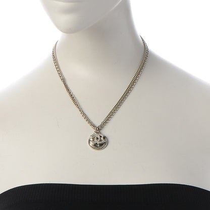 Chanel CC Coco Mademoiselle Coin Necklace Silver 2 of 7
