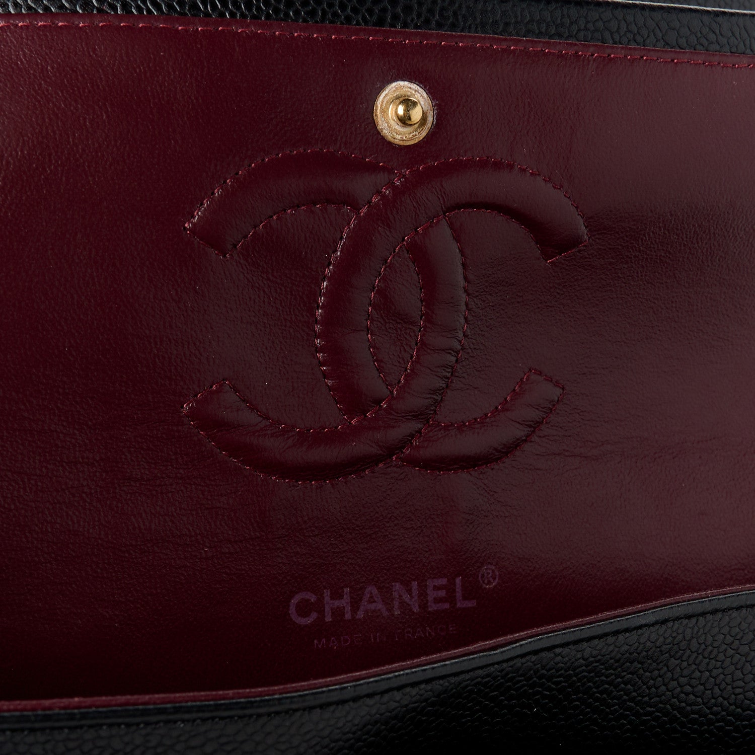 Chanel Caviar Quilted Medium Double Flap Black 7 of 11