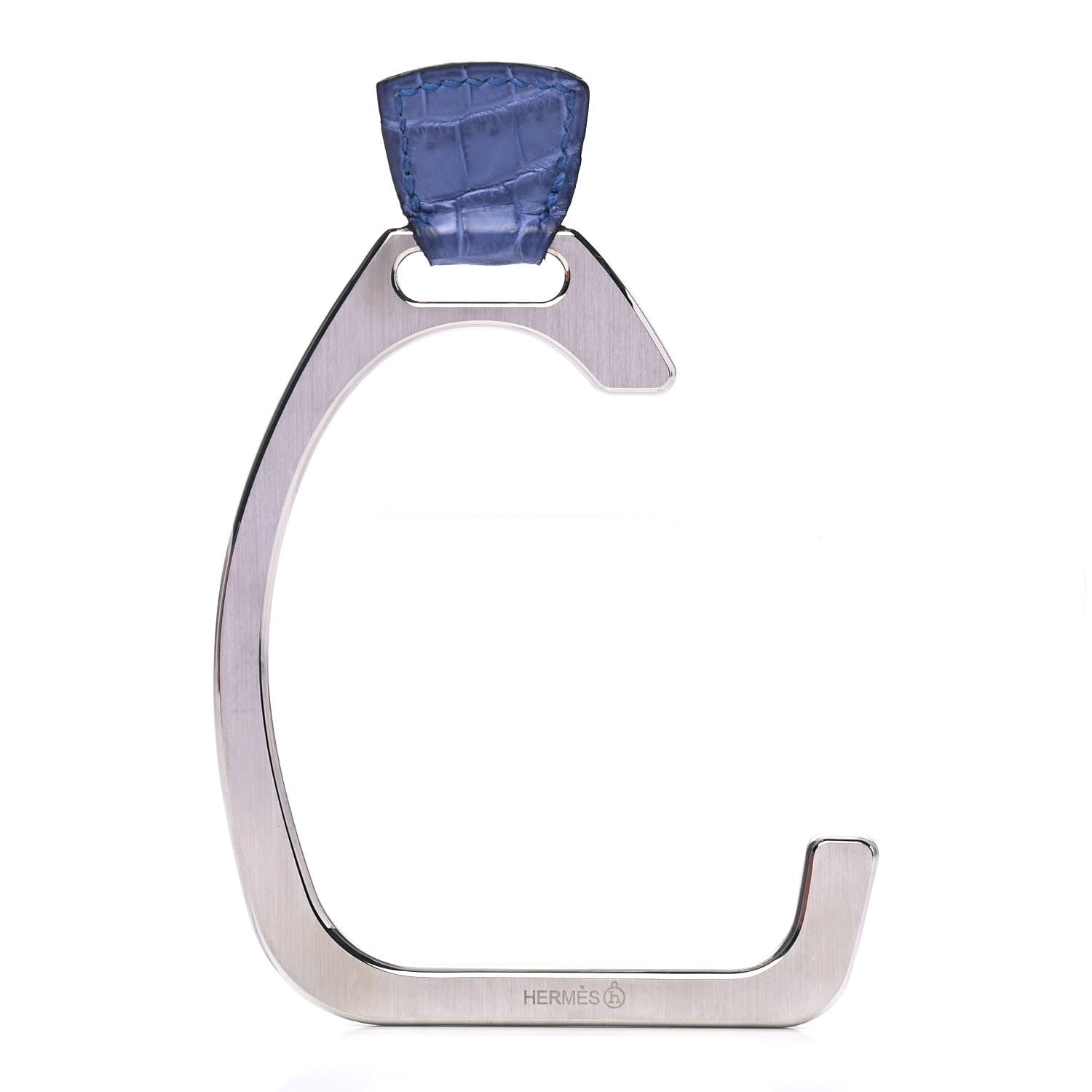 Hermes Matte Alligator Petit H Stirrup Bag Hanger 1 of 4