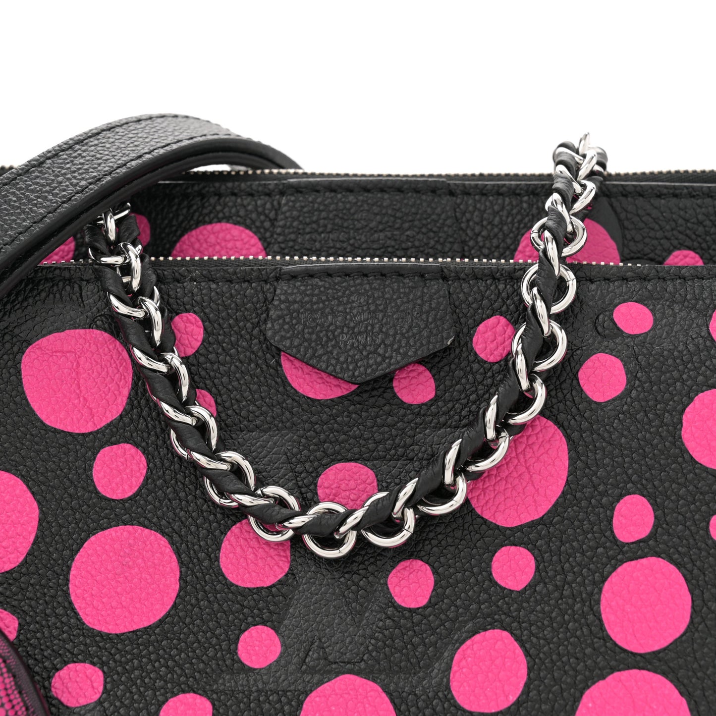 LV X YK Empreinte Multi Pochette Accessories Black Fuchsia