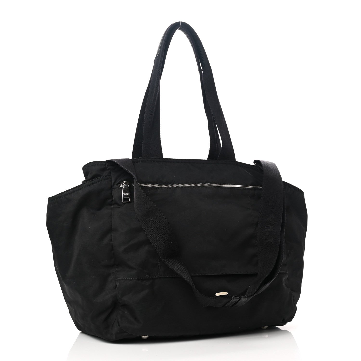 Prada Tessuto Nylon Diaper Bag Black 3 of 12