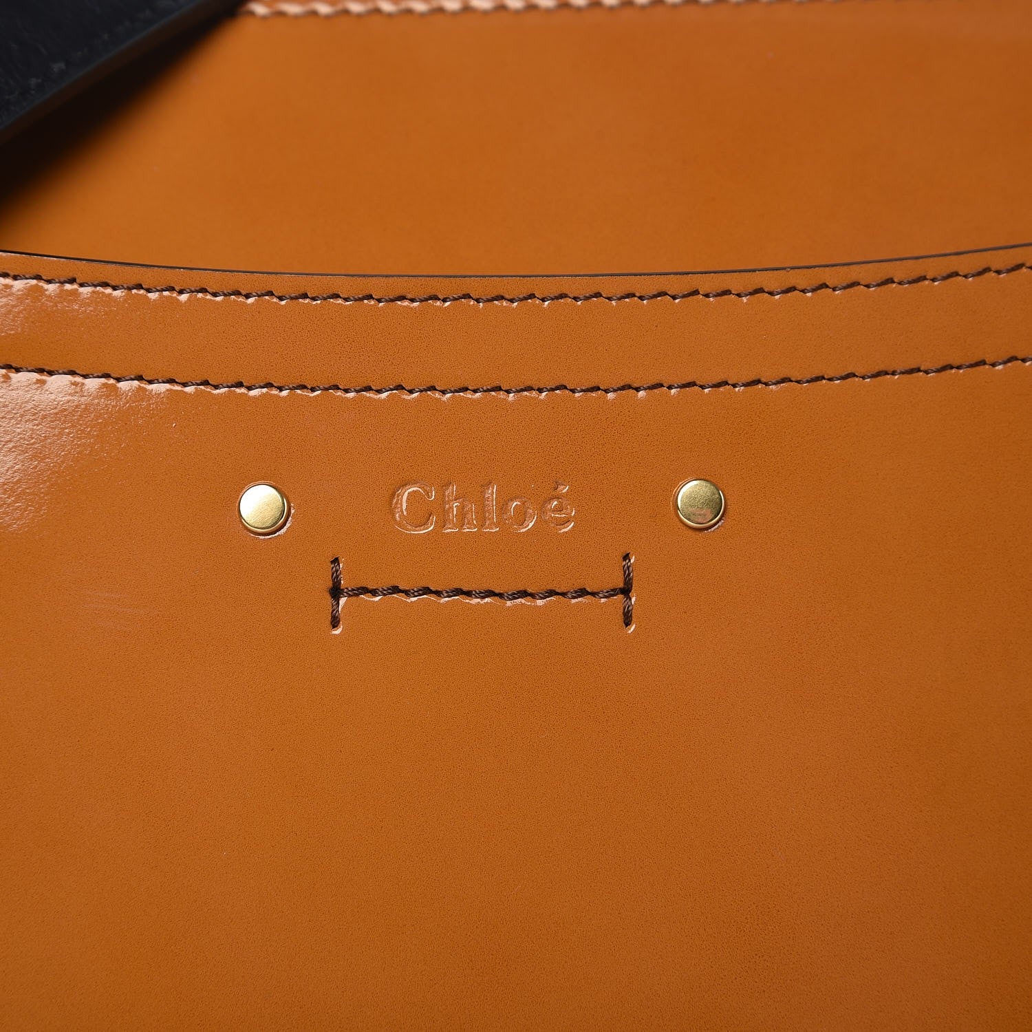 Chloe Glossy Lambskin Medium Roy Bag Caramel 9 of 10