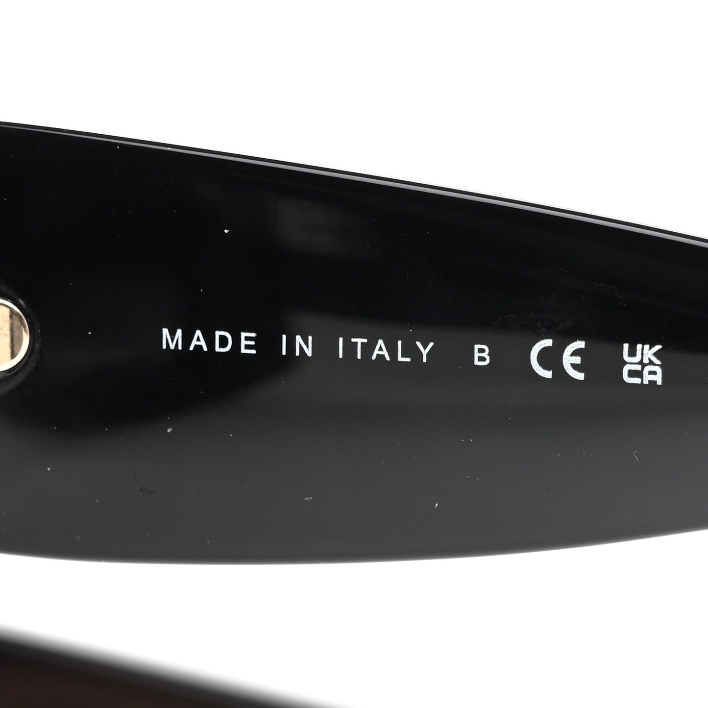 Acetate Pearl Rectangle Sunglasses 5480-H Black