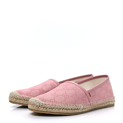 Gucci Monogram Espadrilles 37.5 Soft Pink 3 of 8