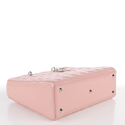 Christian Dior Patent Cannage Large Lady Dior Light Pink 4 of 9