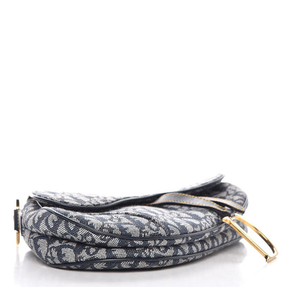 Christian Dior Monogram Saddle Bag Blue 4 of 7