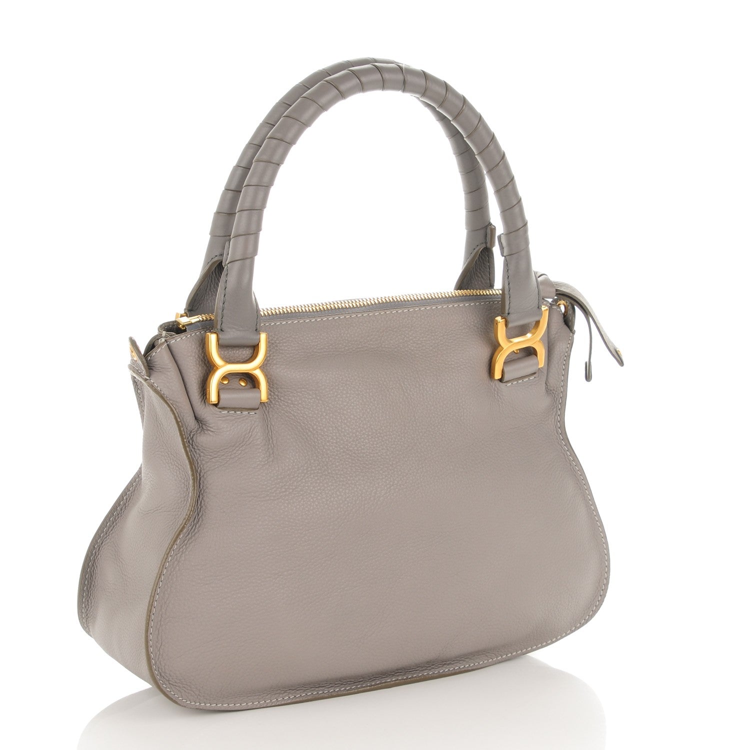 Chloe Calfskin Medium Marcie Satchel Cashmere Grey 3 of 8