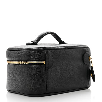 Chanel Caviar Vanity Cosmetic Case Black 2 of 6