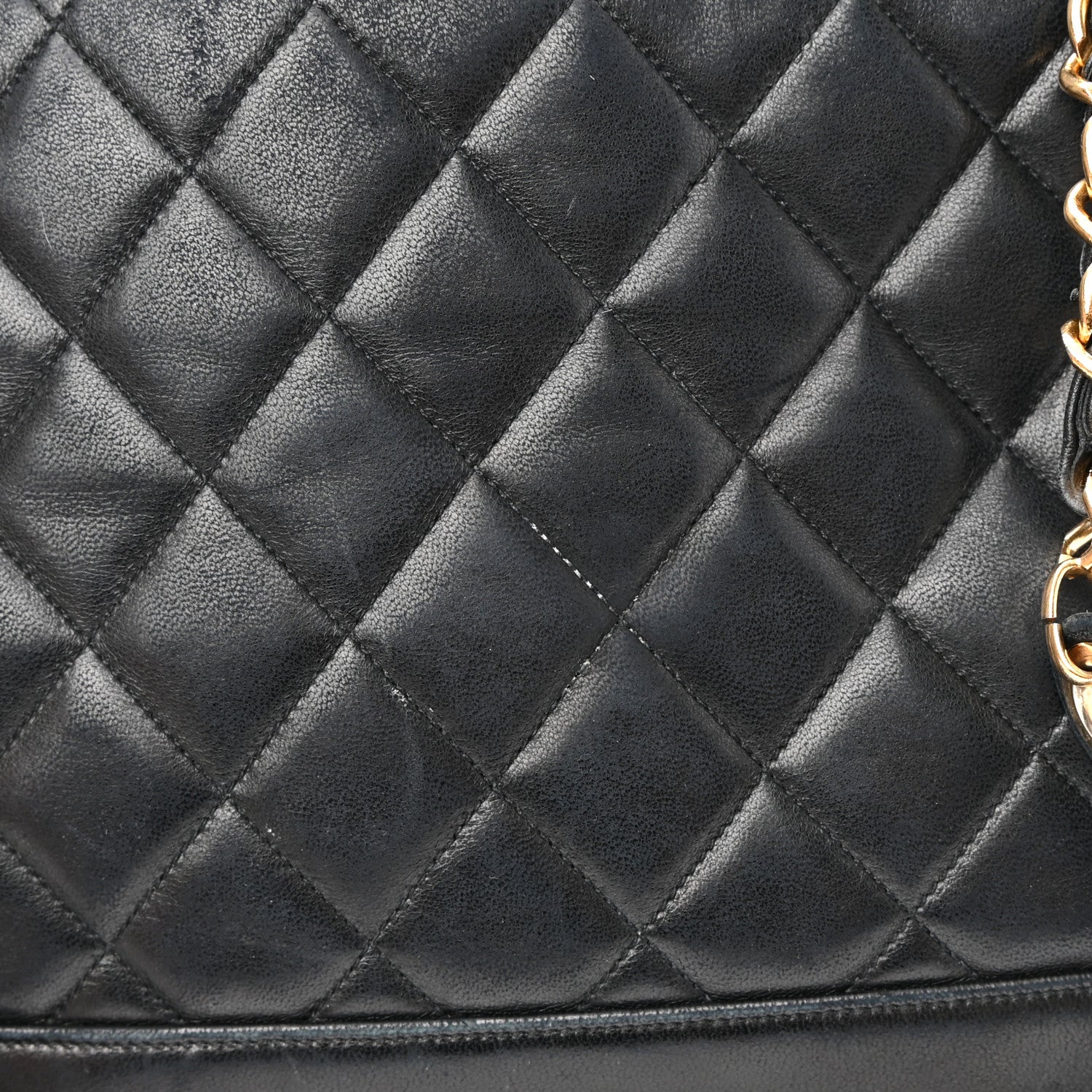 Chanel Lambskin Quilted Shoulder Bag Black 11 of 11