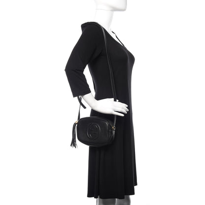 Gucci Pebbled Calfskin Mini Soho Disco Bag Black 2 of 9