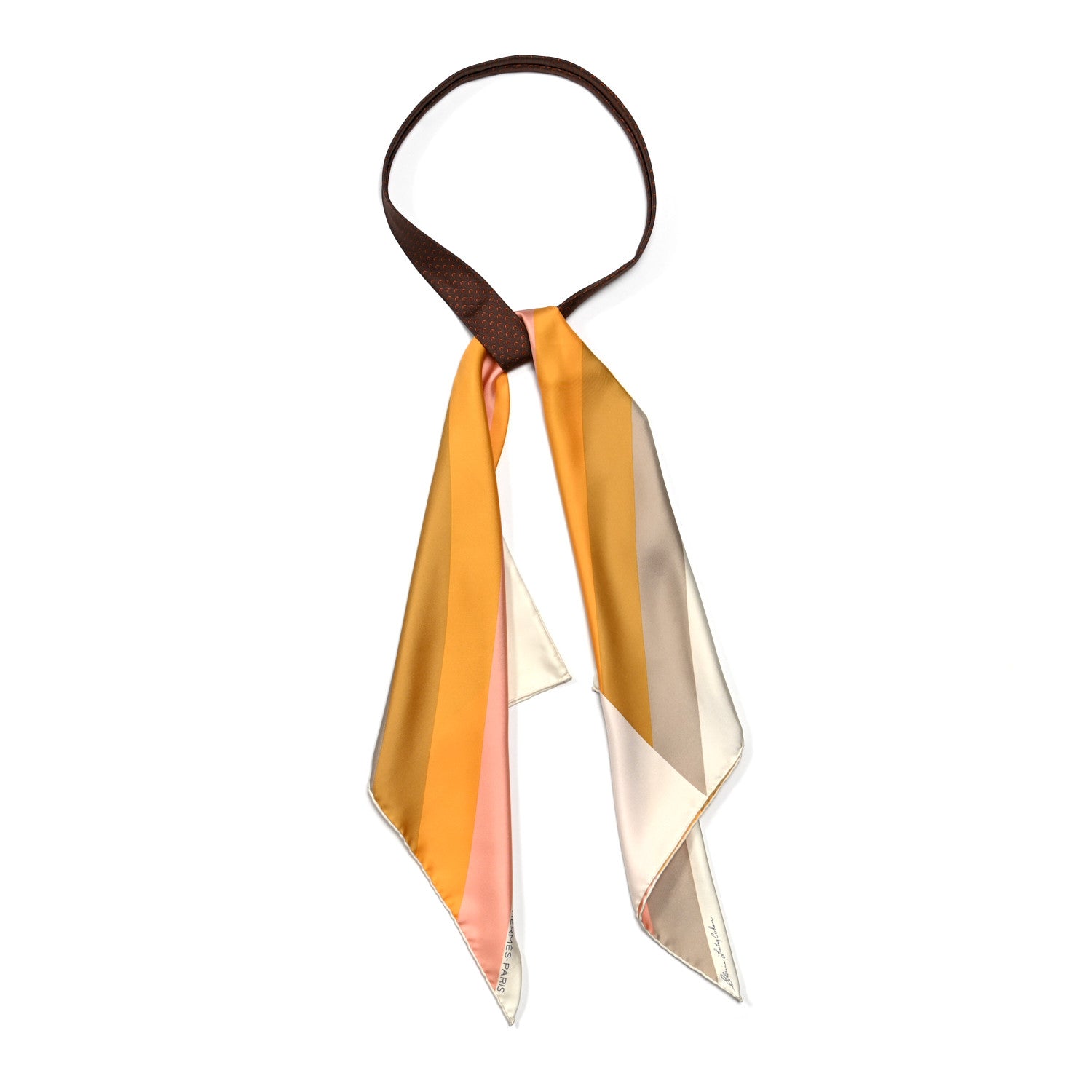 Hermes Silk Petit H Scarf And Tie 1 of 8