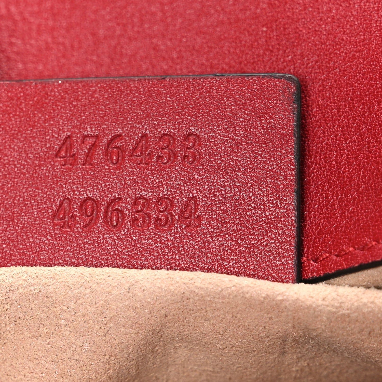 Gucci Calfskin Matelasse Super Mini GG Marmont Shoulder Bag Hibiscus Red 7 of 10