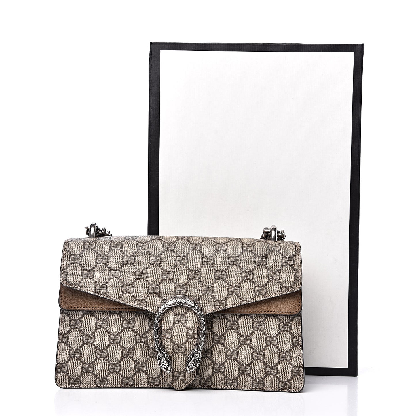 GG Supreme Monogram Small Dionysus Shoulder Bag Taupe