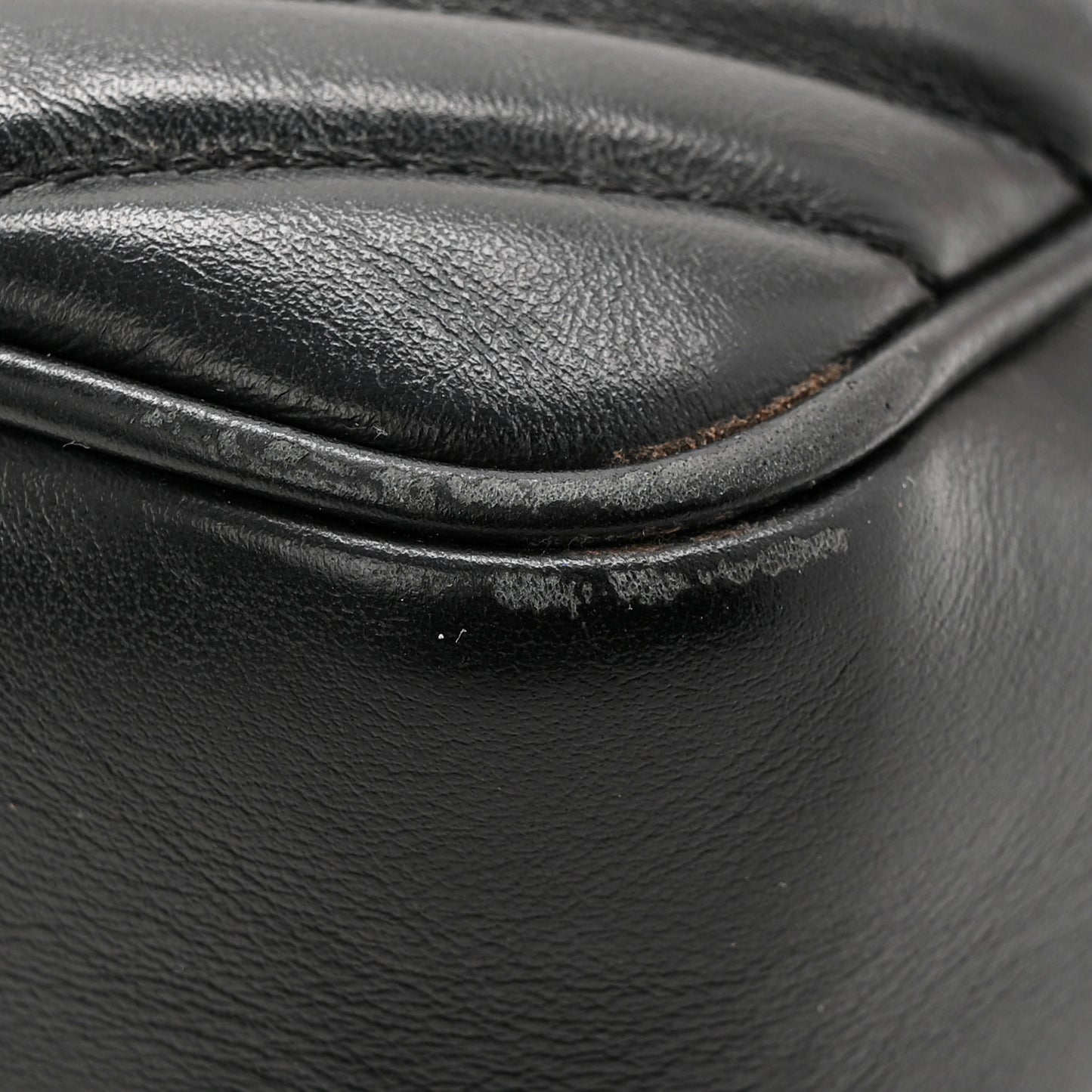 Calfskin Matelasse Monogram Lou Camera Bag Black