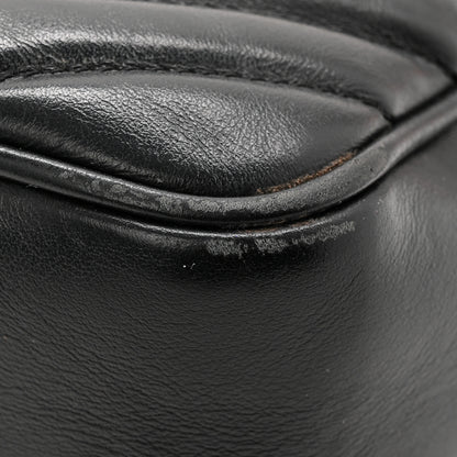 Saint Laurent Calfskin Matelasse Monogram Lou Camera Bag Black 11 of 12
