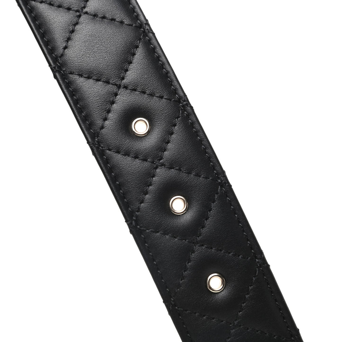 Lambskin Quilted CC Chain Belt 80 32 Black