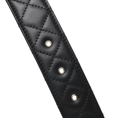Chanel Lambskin Quilted CC Chain Belt 80 32 Black 4 of 5