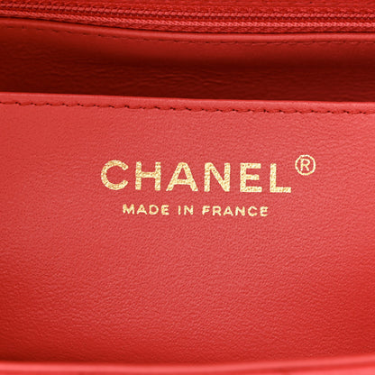 Chanel Caviar Quilted Mini Rectangular Flap Dark Pink 6 of 12