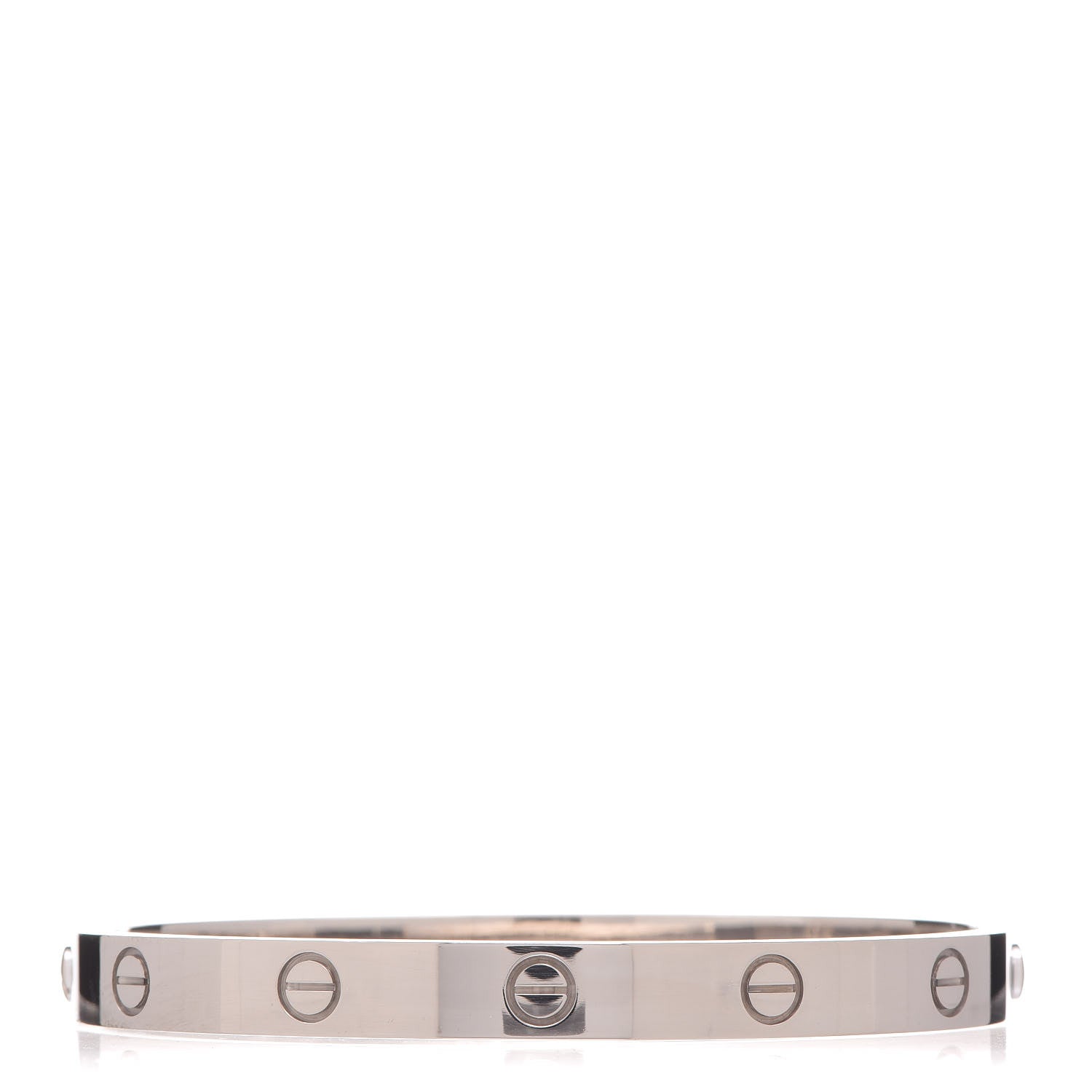 Cartier 18K White Gold LOVE Bracelet 18 1 of 5