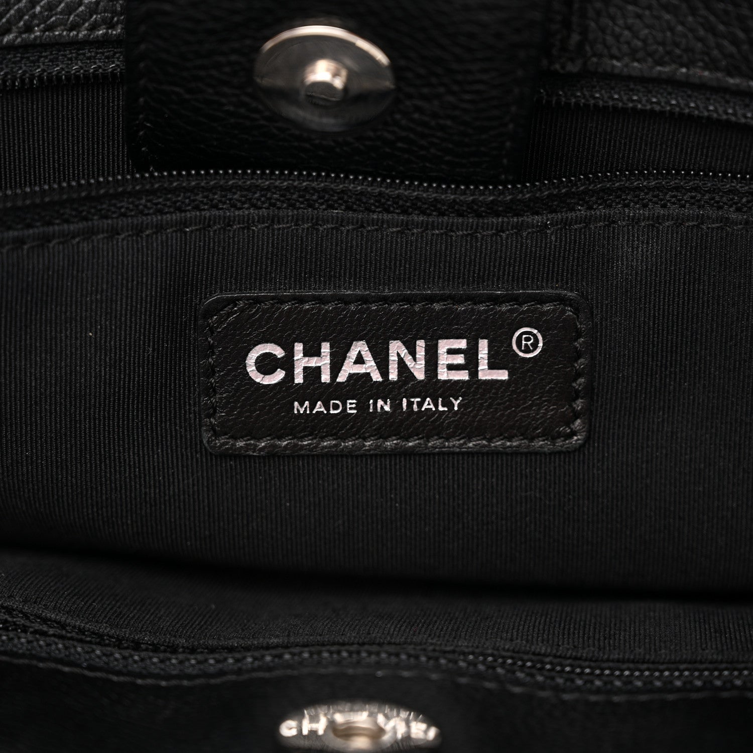 Chanel Calfskin Cerf Executive Shopper Tote Black 6 of 11