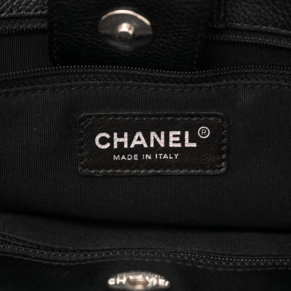 Chanel Calfskin Cerf Executive Shopper Tote Black 6 of 11