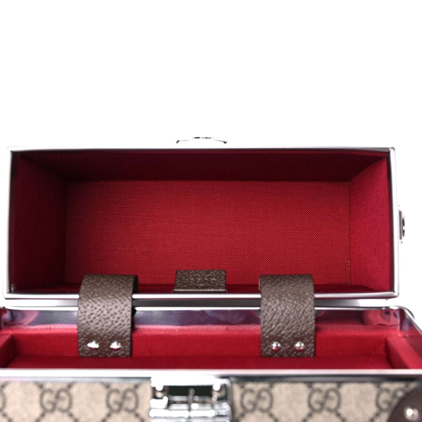 GG Supreme Monogram Globe-Trotter Beauty Case Brown