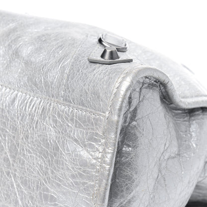 Balenciaga Metallic Agneau Classic Palladium Hardware City Silver 11 of 13