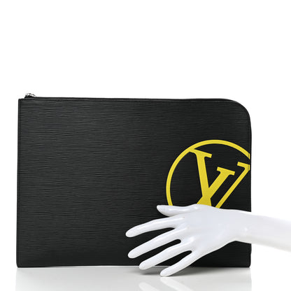 Louis Vuitton Epi Pochette Jour GM Yellow 2 of 7