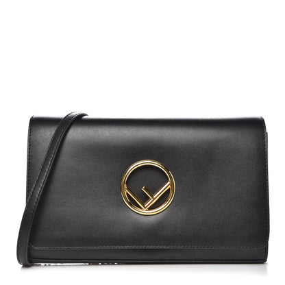 Fendi Vitello Liberty Lucido F is Fendi Wallet on Chain Black 1 of 7