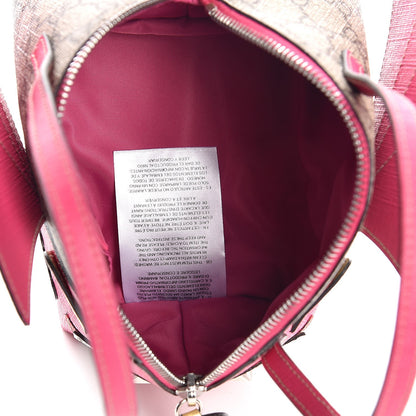 Gucci GG Supreme Monogram Kid's Bat Top Handle Bag Pink 5 of 8