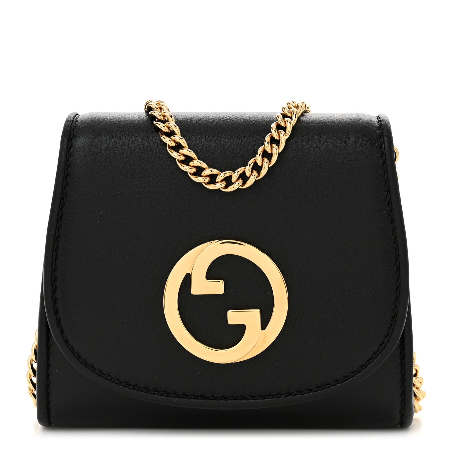 Roxy Calfskin Medium Blondie Chain Wallet Black
