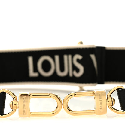 Louis Vuitton Jacquard Diane Shoulder Strap Black Ivory 3 of 3