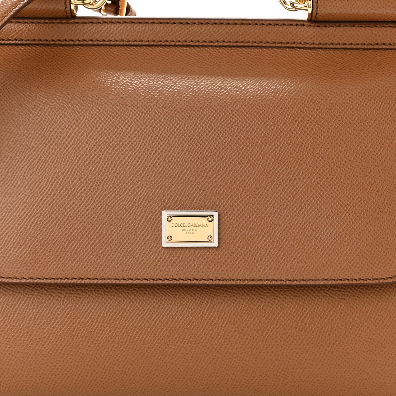Dolce & Gabbana Dauphine Medium Miss Sicily Satchel Caramello 6 of 8